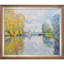«Autumn on the seine at Argenteuil» par Claude Monet, peinture sur toile encadrée-25930230-102748447