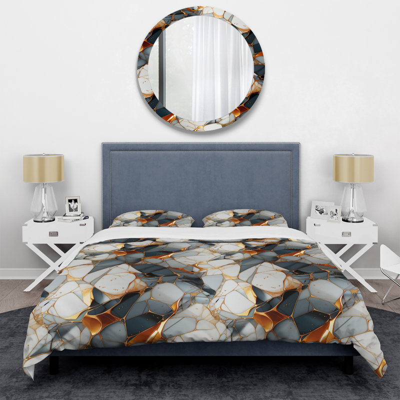 Ensemble de housse de couette Urban Luxe, Housse de couette pour grand lit et 2 taies décor