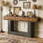 Wooden Farmhouse 2-Tier Sofa Entryway Table-324665156