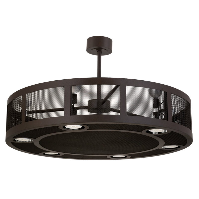 48" Wide Paloma Golpe Chandel-Air, 10.5" H x 48" W x 48" D, Café Noir