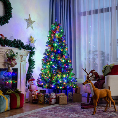 Costway Lighted Pine Christmas Tree