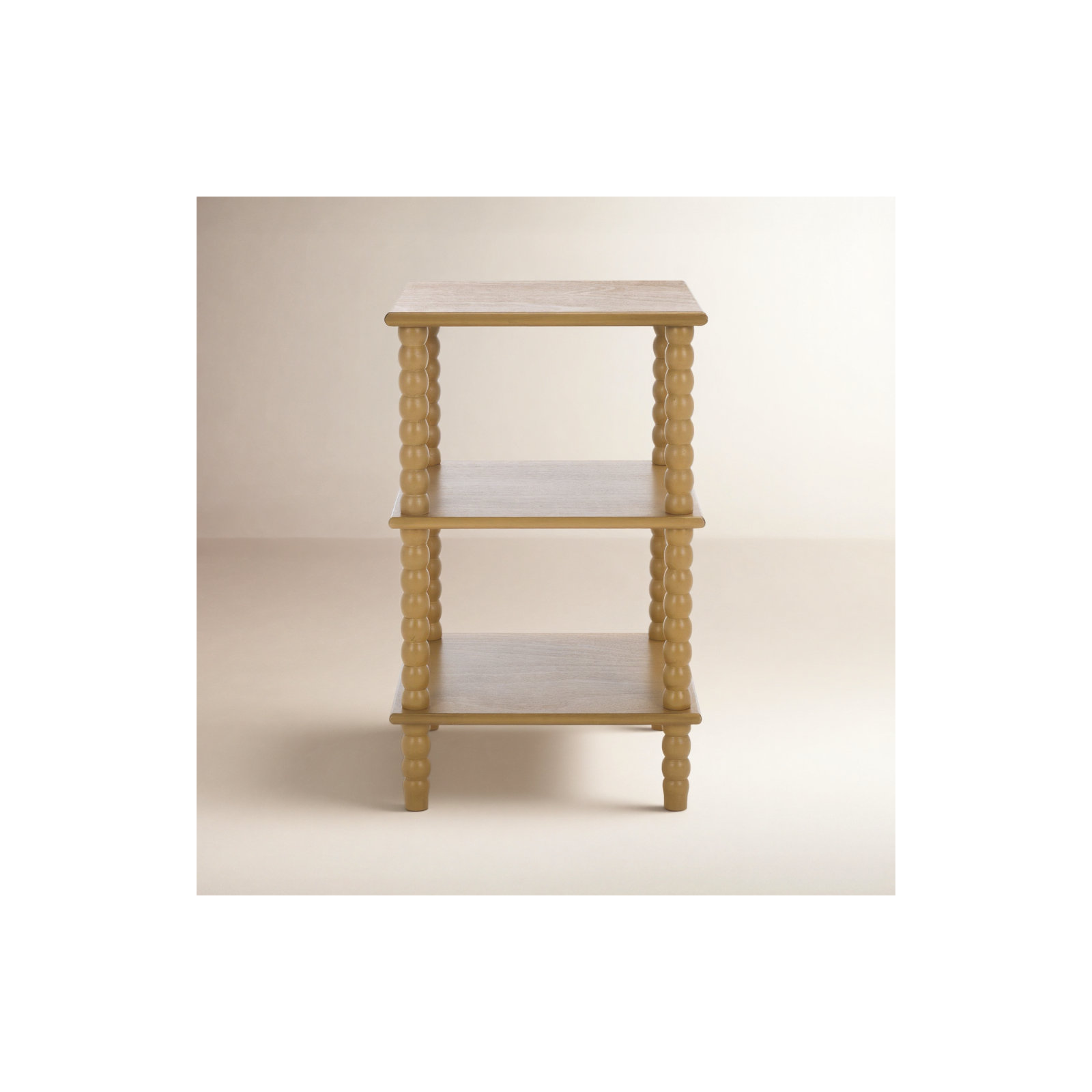 Netta 3 Shelf Accent Table, Desert Brown