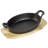 Basic Essentials Fajita Time Seasoned Cast Iron Non-Stick 2 Piece Skillet Set