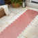 Manado Classic Cottage Two-Tone Scalloped Light Rose/Cream Indoor/Outdoor Rug
