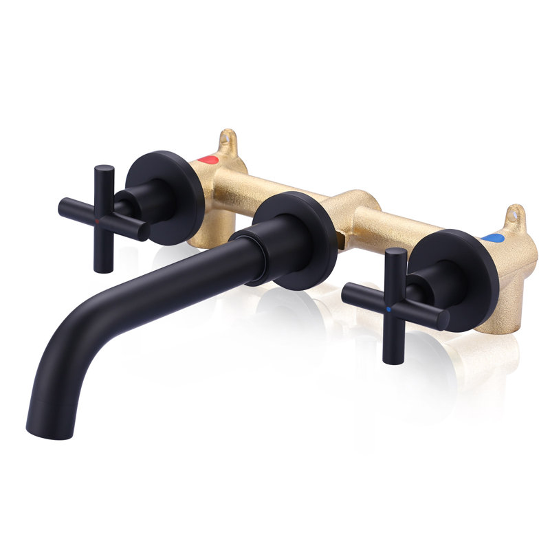 2-handle Bathroom Faucet, Matte Black
