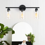 Aarif Bonniview Vanity Light with Clear Glass Shade for Mirror Kitchen Living Room Hallway Cabinet Porch
