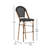 Lavigne Stacking French Style Chair with PVC-Coated Polyester Seat and Metal Frame for Indoor/Outdoor Use-86596033-86596032-86596034