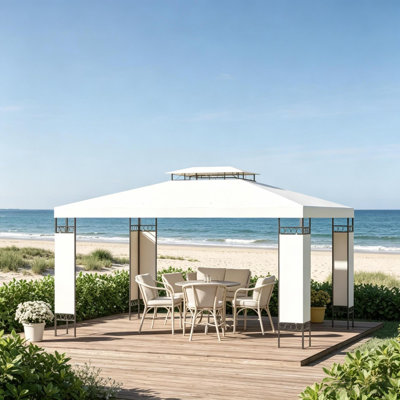 Spacious Canopies & Gazebos(Must include Frame), Steel Modern Patio
