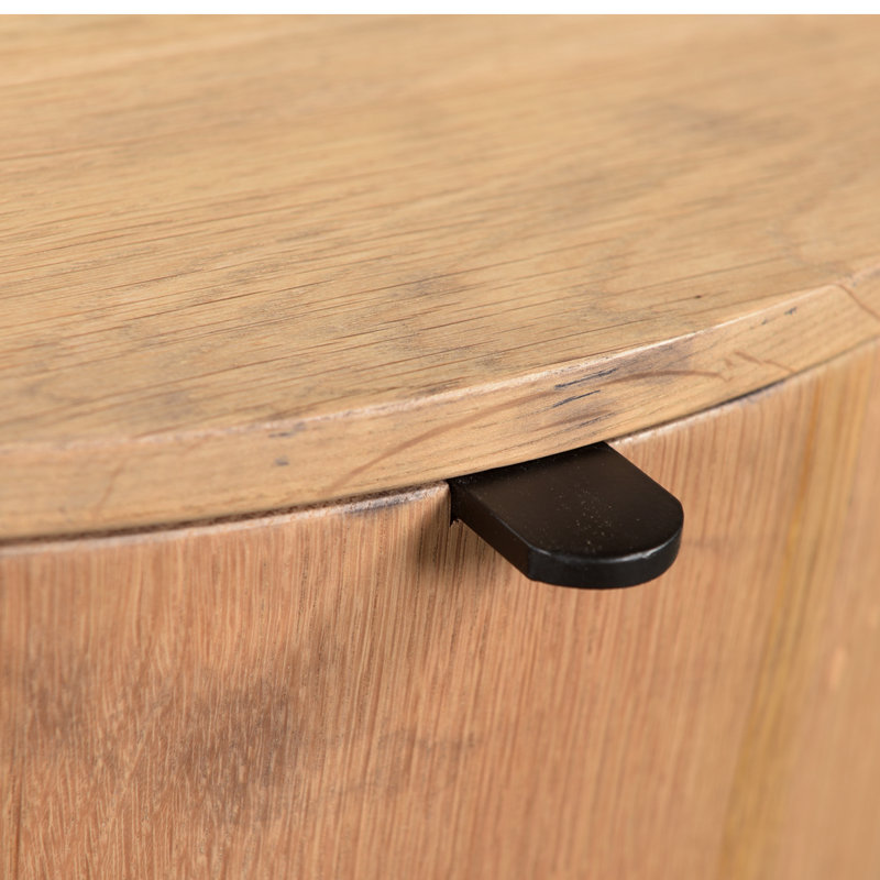 Table de chevet 19 po en bois massif à 1 tiroir Element, Naturel