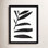 Black Palms V Print by Renee W. Stramel