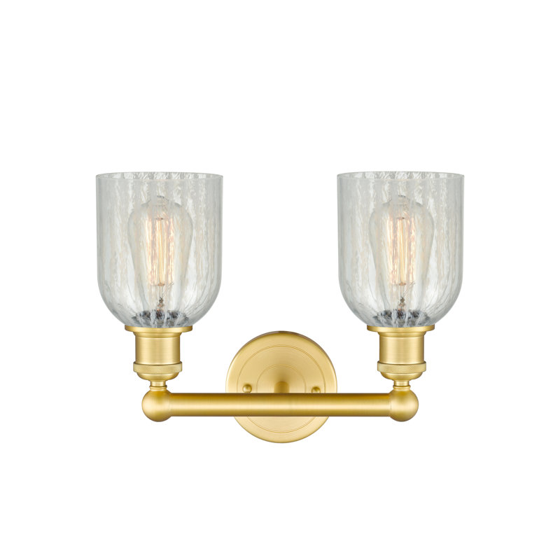 Reiko 2 - Light Dimmable Vanity Light, Mouchette, Satin Gold