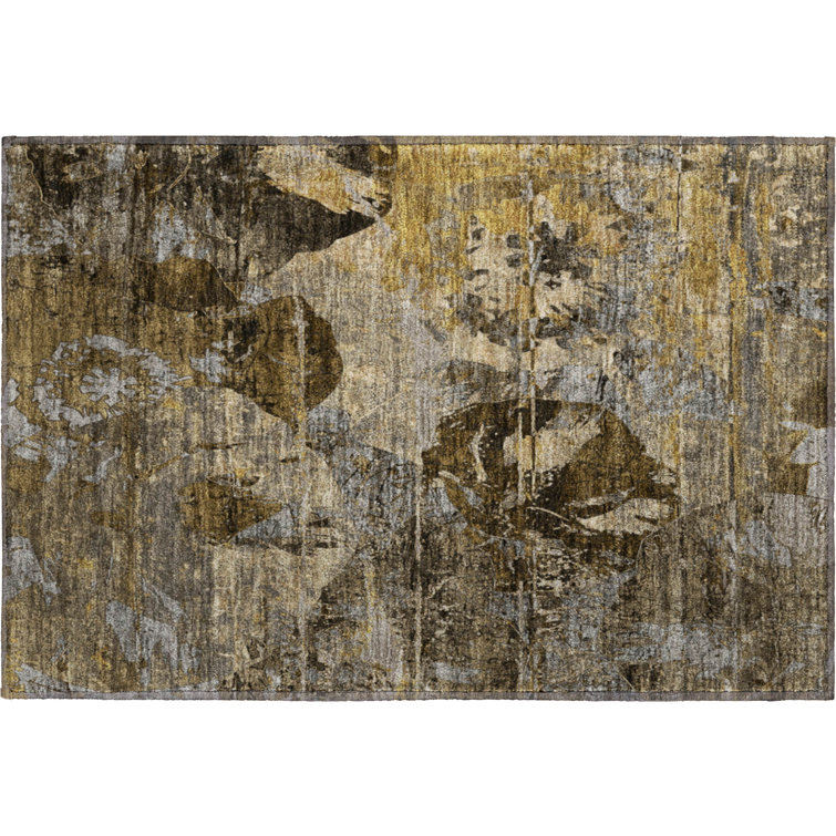 Premium Machine Washable Cerrito AMF555 Mocha Rug