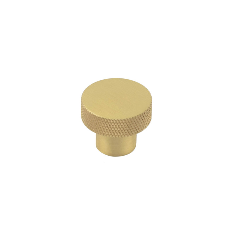 Hoxton 30mm Diameter Round Knob, Satin Brass