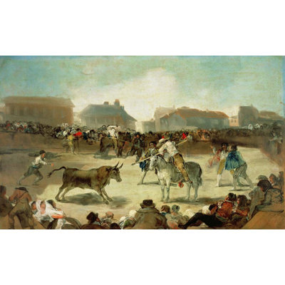 «A Village Bullfight», affiche brillante