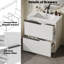 Meuble-lavabo sur pied 30 po avec lavabo en céramique et tiroirs pleine extension-1761572012