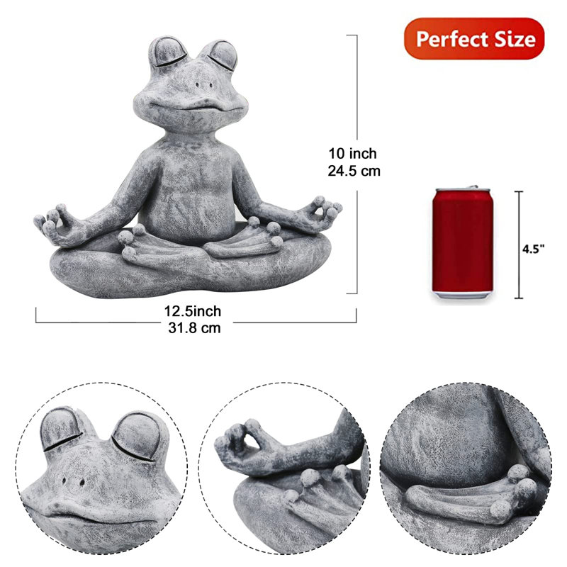 Statue de grenouille de yoga Darlie