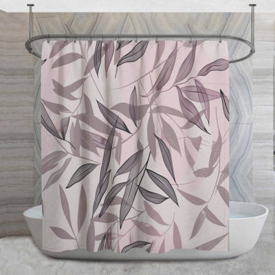 Rideau de douche Leaves illustration