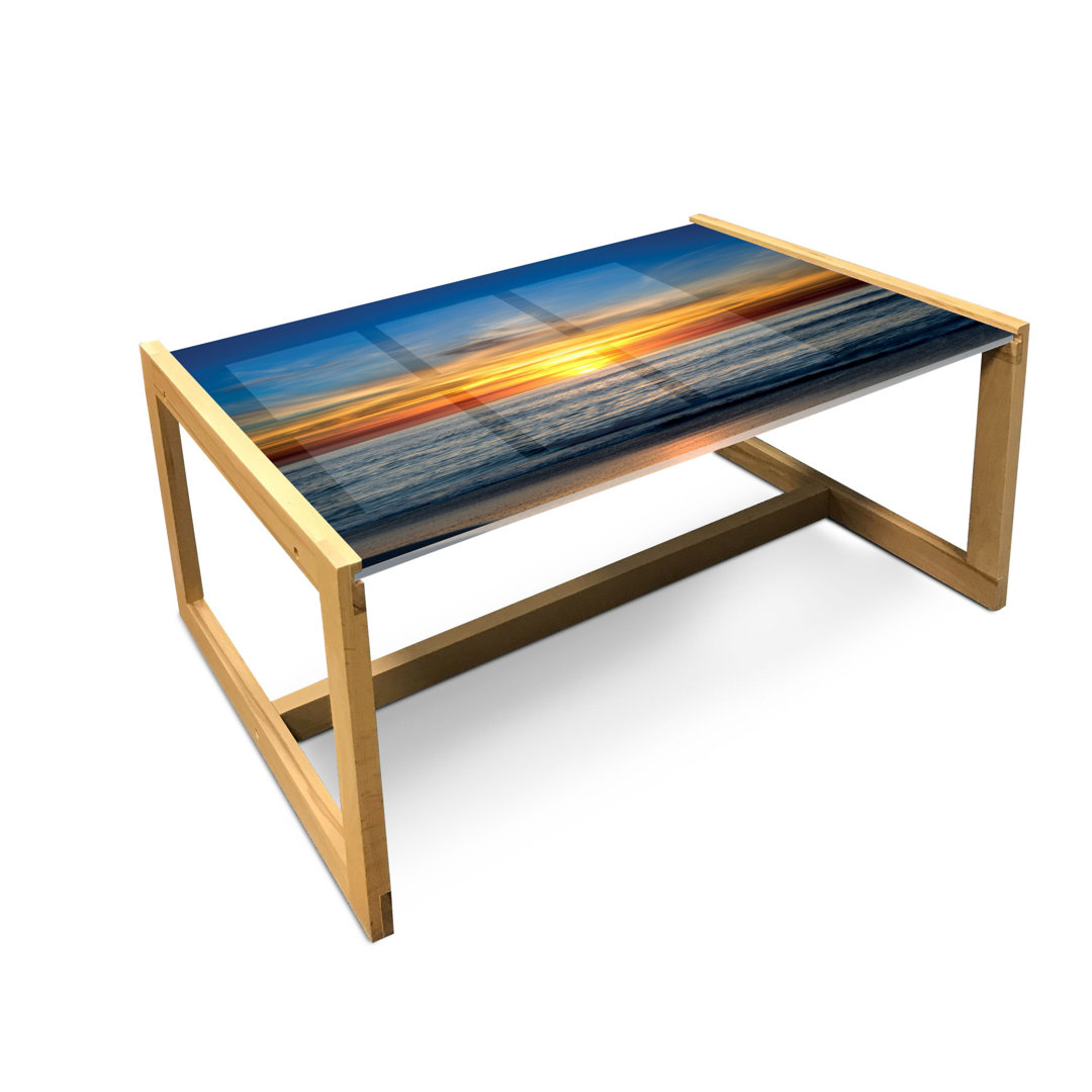 Couchtisch, Pacific California Sunset, Ozean, Orange Blue