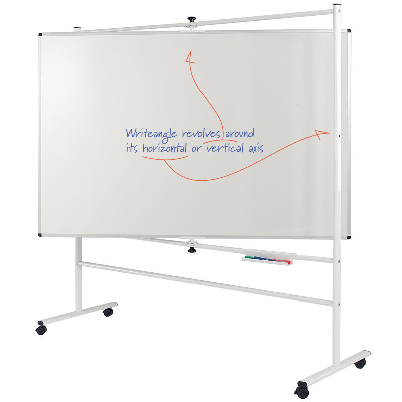Free-Standing Whiteboard, 120 cm H x 150 cm W