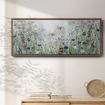 Champ de fleurs sauvages - toile encadrée