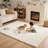 Soft Plush White Shag Area Rug, Modern Cozy Carpet for Living Room and Bedroom-118023136