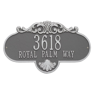 Rochelle 2-Line Wall Address Plaque