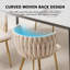 Chaise d'appoint rembourrée en velours Evanni-333893683-316044271