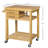 Bamboo Kitchen Island Cart With Mobility And Storage
