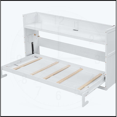 Twin XL Size Murphy Bed With Desk