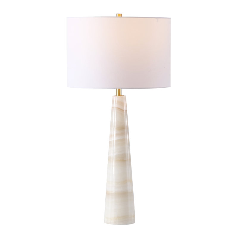 Lampe de table en pierre de jade Wegner, Dark Brown