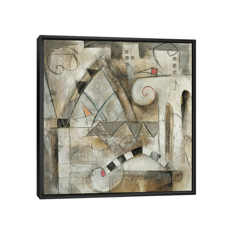 «Classica II» par Eric Waugh, impression sur toile, H 18 po x l 18 po x P 1,5 po, Toile avec cadre flottant noir
