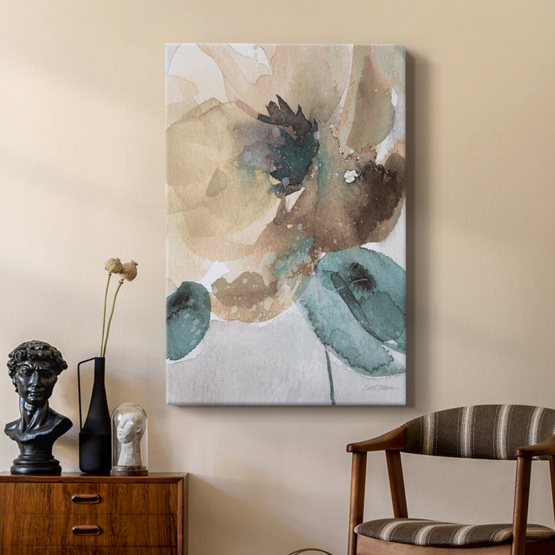 Aquarelle coquelicot II - galerie Cavas sur mesure, H 12 po x l 8 po