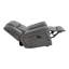 Fauteuil inclinable rembourré et rembourré gris