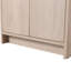 Armoire de salle de bain autoportante 36 po, chêne clair, 2 portes à fermeture douce, tablette réglable, meuble-lavabo à poignées en métal, autoportante, portes avec charnières,