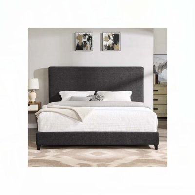 Lit plateforme tapissier Boucle