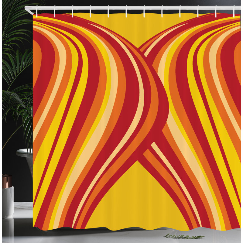 Shower Curtain with Hooks Included, 84"H x 69"W