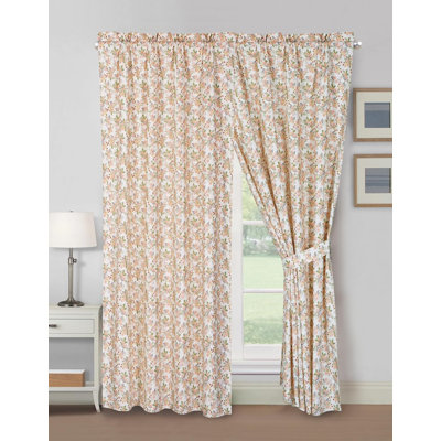 Winika Printed Floral Curtain Set