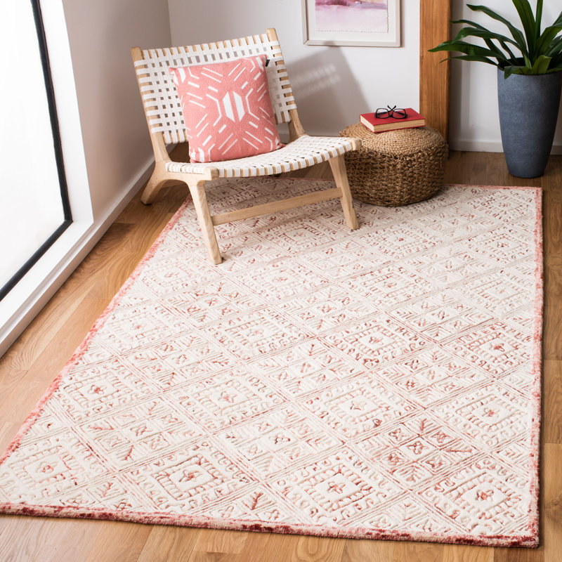 Fulvia Hand Tufted Wool Southwestern Rug, Rectangle 5' x 8'