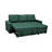 Convertible L-Shaped Sectional Bed, Bluenish , 3, , Comfortable For Small Living Areas And Homes Stylish Sleeper Bed , Upholstery-372674184
