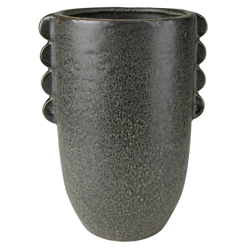 Vase Joren avec détails latéraux, noir