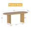 Table de salle à manger ovale avec table de cuisine en bois massif à double piédestal-1722792488-1699031346