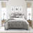 Indali Mocha/Charcoal Standard Cotton 2 Piece Duvet Cover Set-73813255