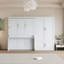 Grand lit escamotable mural avec placard