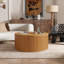 Table basse à plateau relevable avec rangement Ansel, table basse ronde en bois massif-1223420032