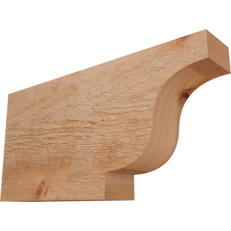 Queue de chevron Newport, Cèdre rouge de l'Ouest, 12" H x 24" W x 4" D