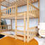 Lit superposé simple avec échelle en bois-1525643647