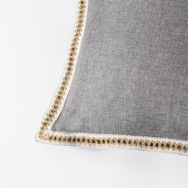 Housse de coussin de couleur, Gris, Carré 20 po