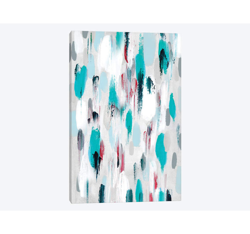 « gouttes i », reproduction sur toile, H 18 po x l 12 po x P 1,5 po, Toile tendue, Pas de tapis