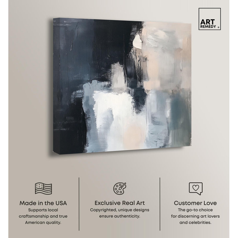 Textured Neutral Abstract Wrapped Canvas Art, 40" x 40"