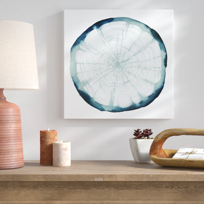 Tree Ring Overlay II 1 Piece Wrapped Canvas Painting